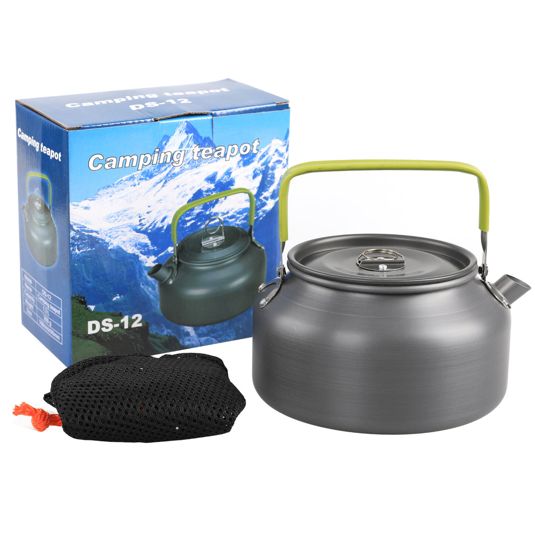 lightweight portable camping kettle with foldable silicone-grip handle and compact storage Bowlift