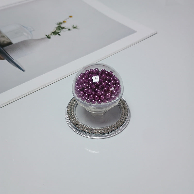 Decorative Beaded Cosmetic Mirror Bowlift