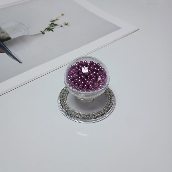 Decorative Beaded Cosmetic Mirror Bowlift