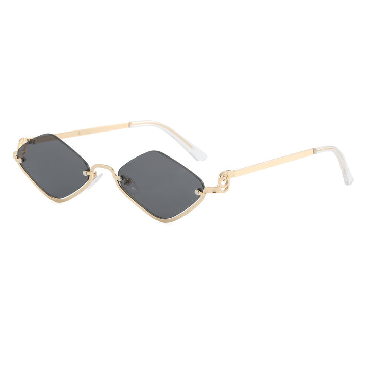 Women's fashionable square sunglasses with luxurious metal frame Bowlift