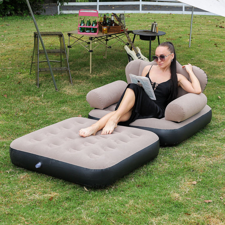 Women's Inflatable Comfort Sofa with Ergonomic Backrest Bowlift