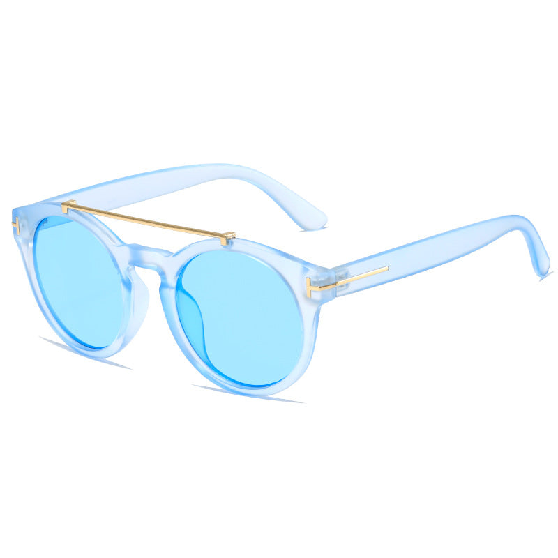 Ladies fashionable sunglasses with elegant round lenses Bowlift