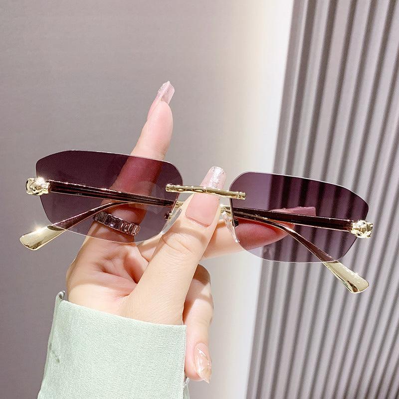 Women elegant half-frame sunglasses Bowlift