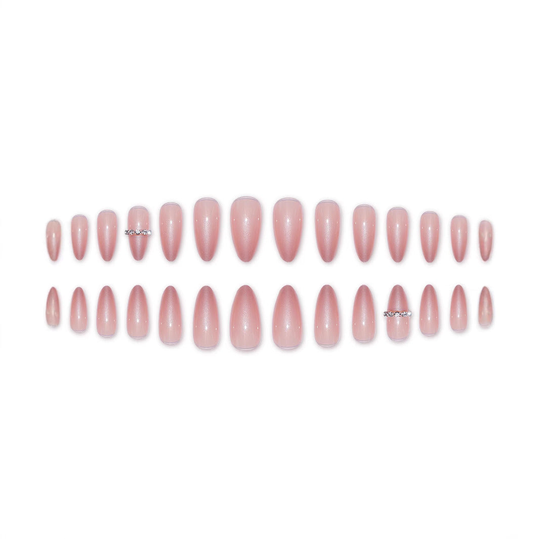 Elegant Stiletto Press-On Nail Set Bowlift