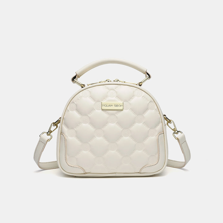 Quilted Dome-Shaped Handbag