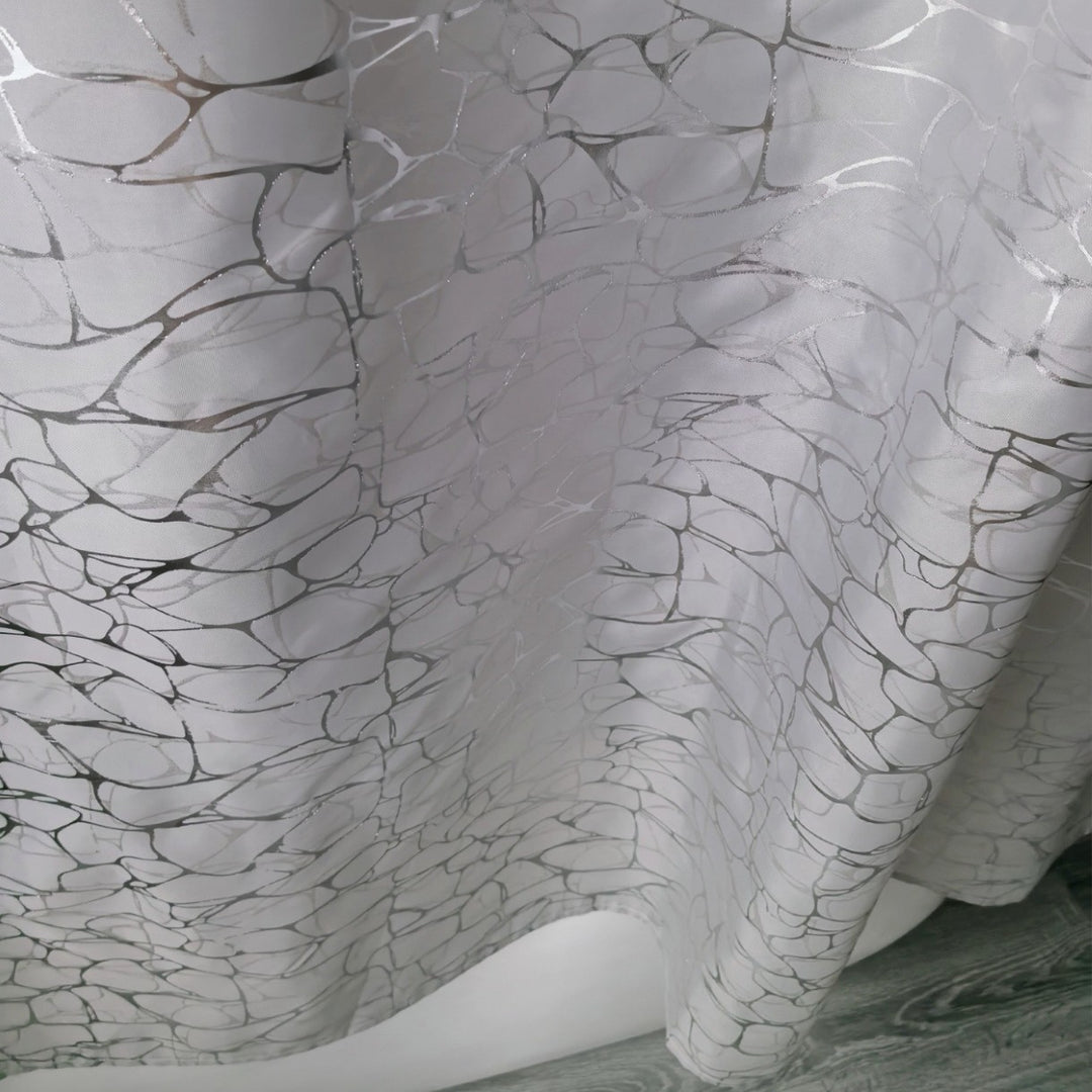 Elegant Textured Shower Curtain Bowlift