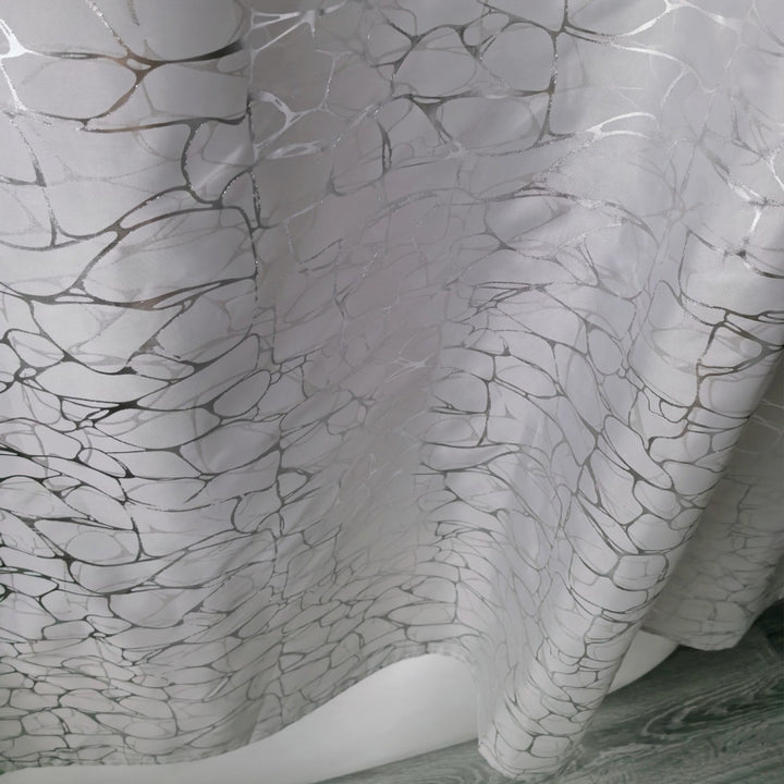 Elegant Textured Shower Curtain Bowlift