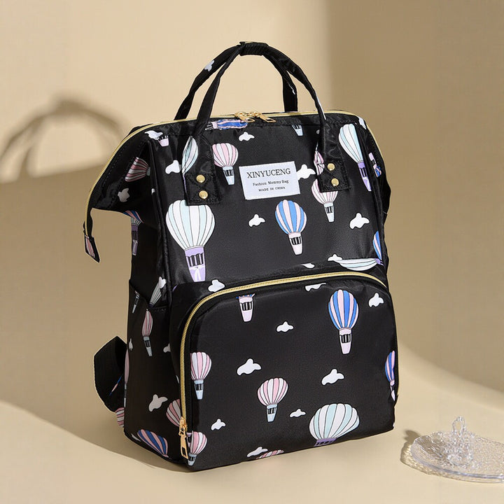 Trendy Animal Print Diaper Backpack Bowlift