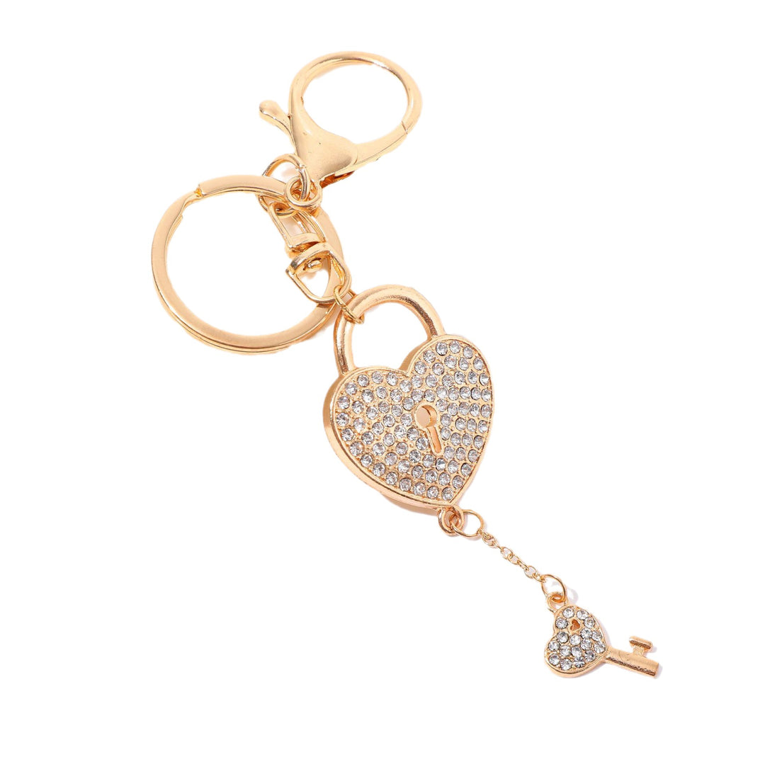 Heart-Shaped Crystal Lock Bowlift