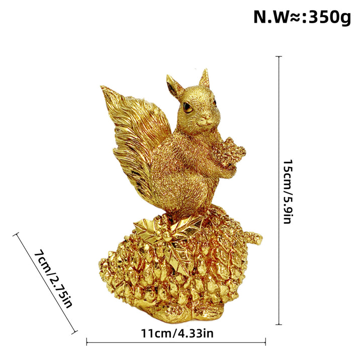 Decorative squirrel sculpture on a cone Bowlift