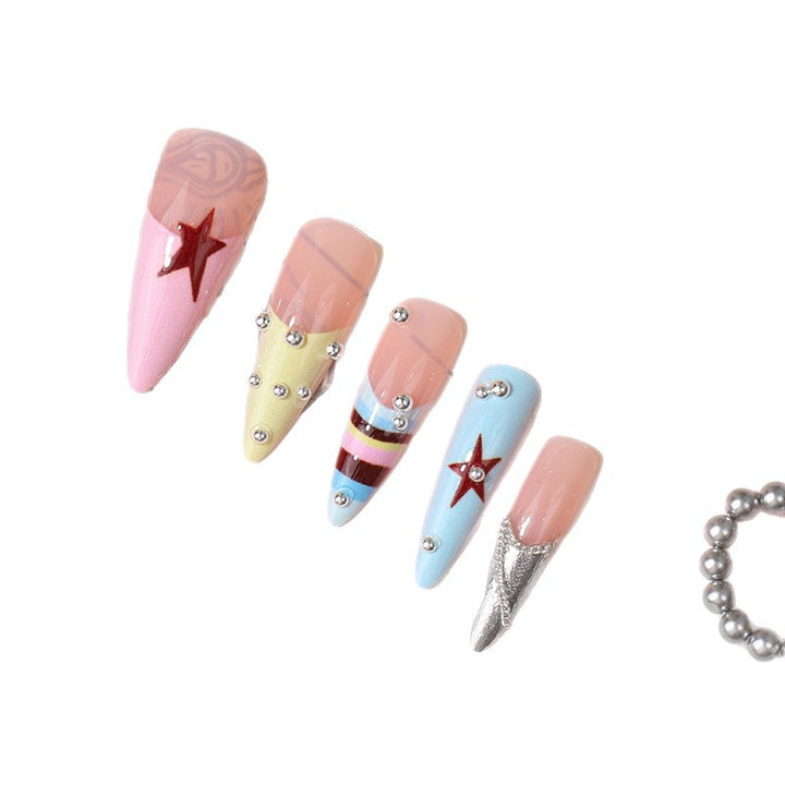 Artistic Themed Press-On Nail Set Bowlift
