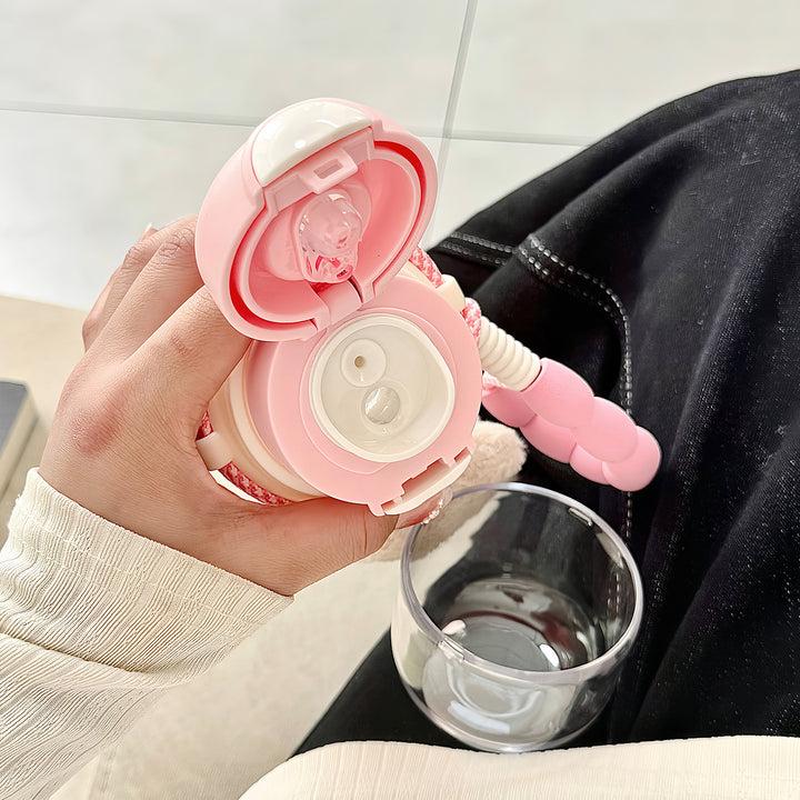 Ladies Leakproof Drinking Bottle with Animal Motifs Bowlift