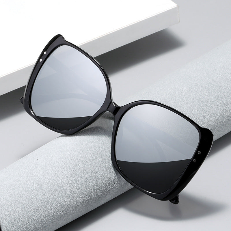 Women oversized sunglasses with brown gradient Bowlift