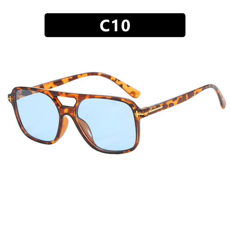 Women trendy square sunglasses with detailed frame Bowlift