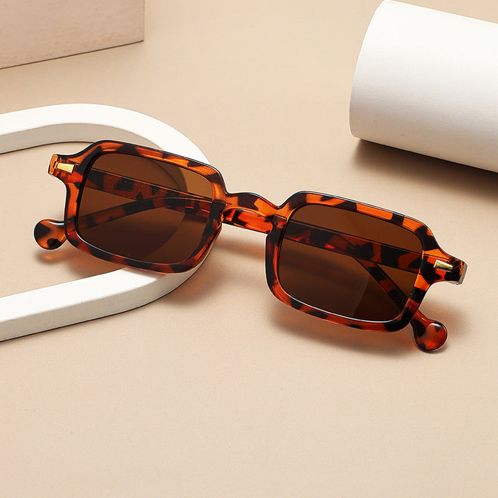 Women's geometric sunglasses with trendy animal print Bowlift