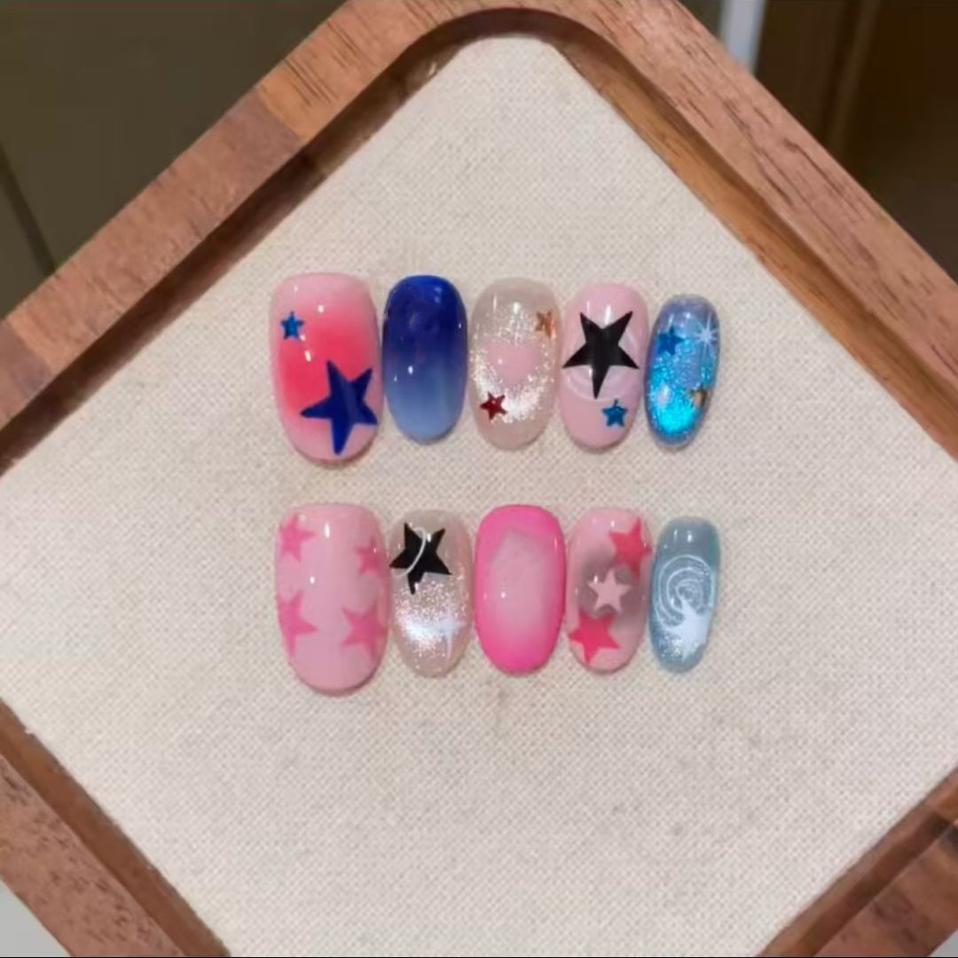 Whimsical Bunny-Themed Press-On Nail Art Set Bowlift