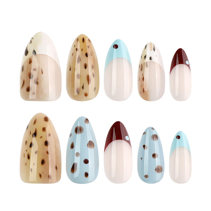 Artful stiletto nails with modern animal motif Bowlift