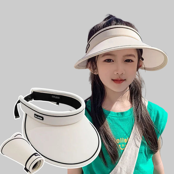 Foldable sun protection cap with adjustable inner sponge and wide brim Bowlift
