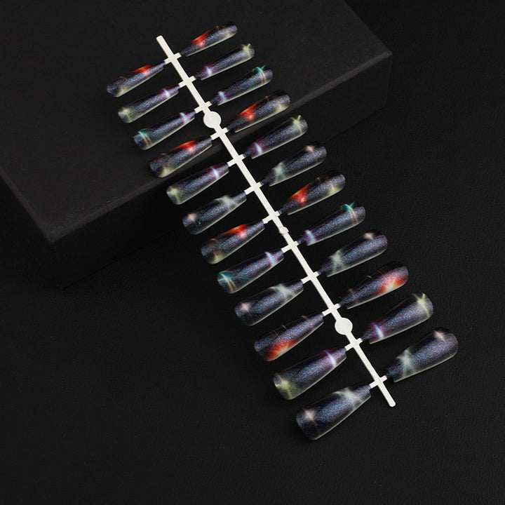Artificial nails with star and moon design Bowlift