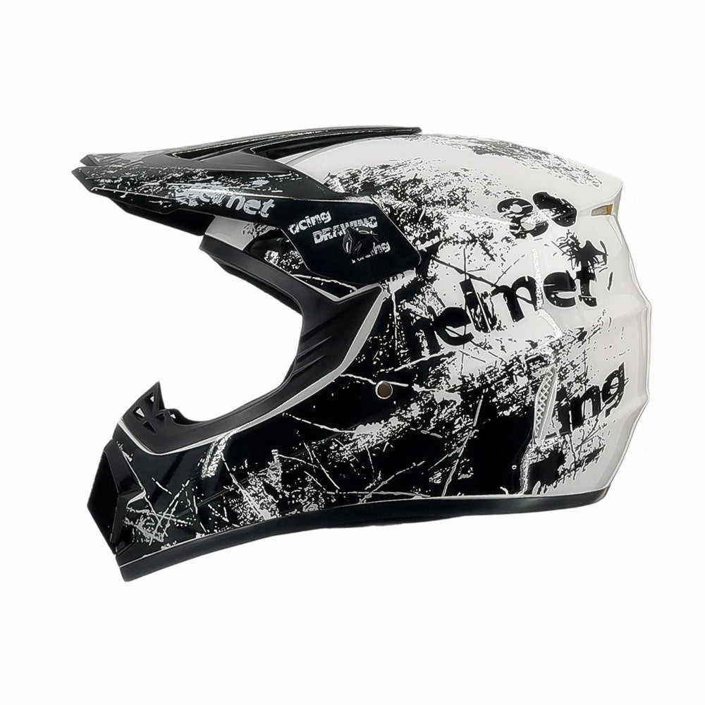 full-face motocross helmet with extended visor and reinforced chin guard Bowlift