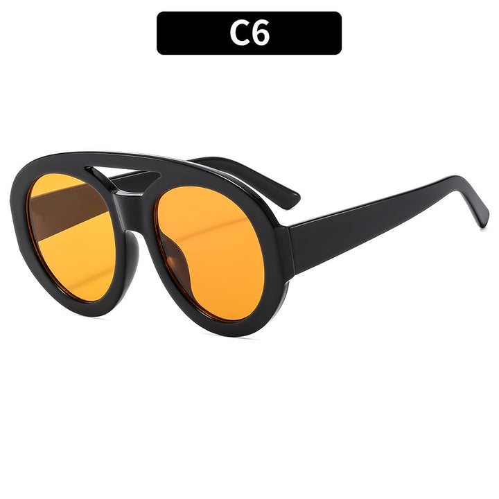 Oversized Gradient Lens Sunglasses Classic Style