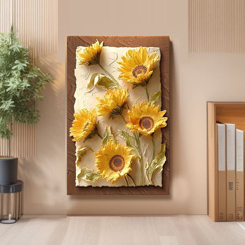 Floral relief art print