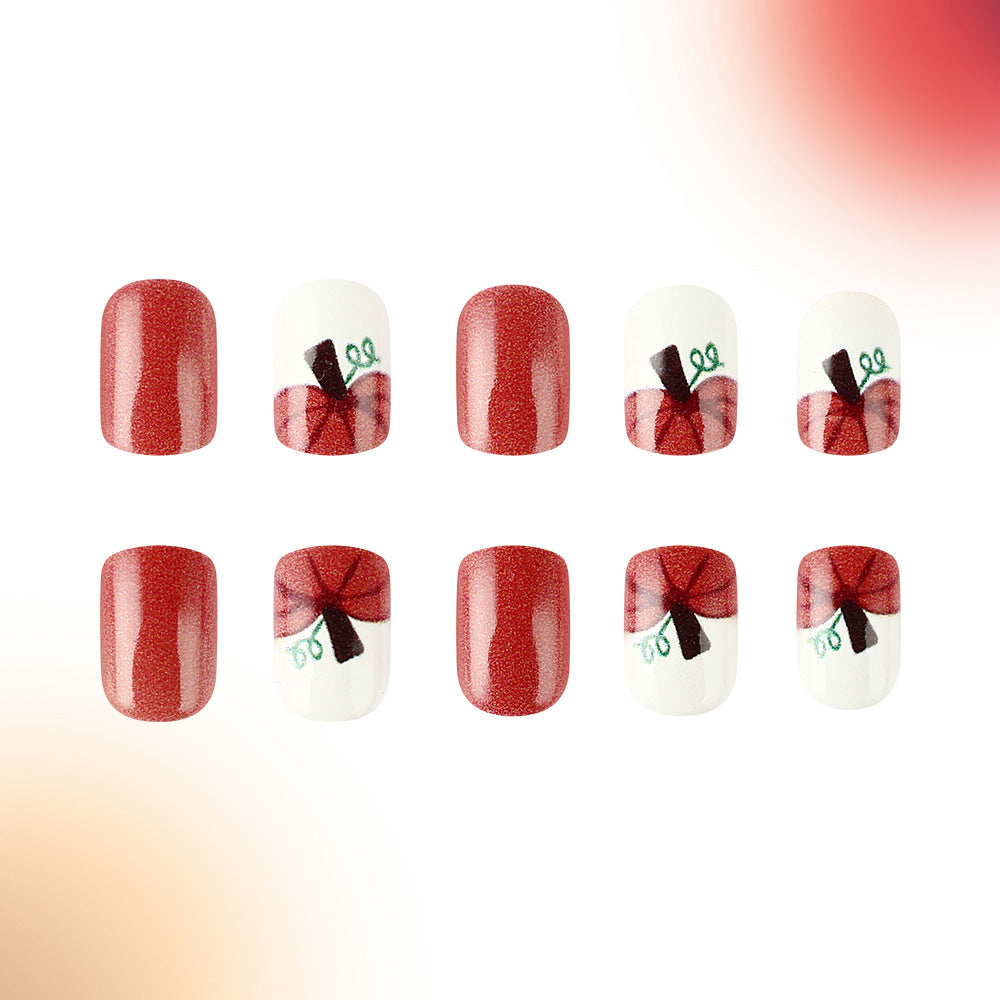 Floral Bow-Embellished Nail Art Design Bowlift