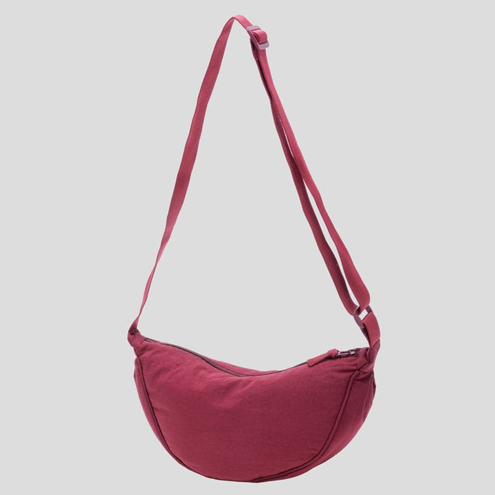 Shoulder bag with practical compartment system and adjustable shoulder strap Bowlift