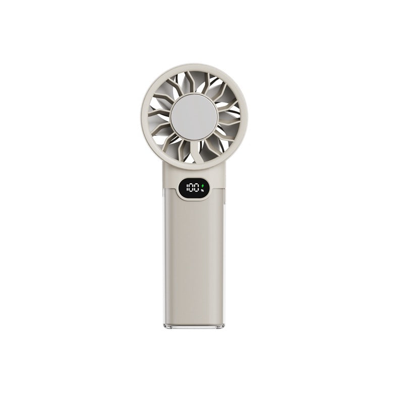 Women portable foil fan with digital display Bowlift