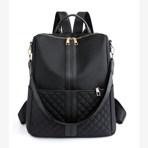 Elegant Multi-Compartment Quilted Backpack