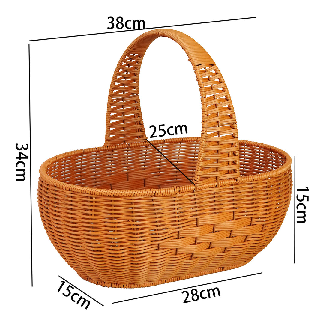 Large Woven Garden Picnic Basket Bowlift