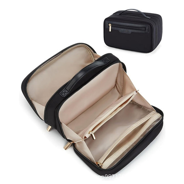 Cosmetic organizer with multiple compartments and removable interior compartment Bowlift