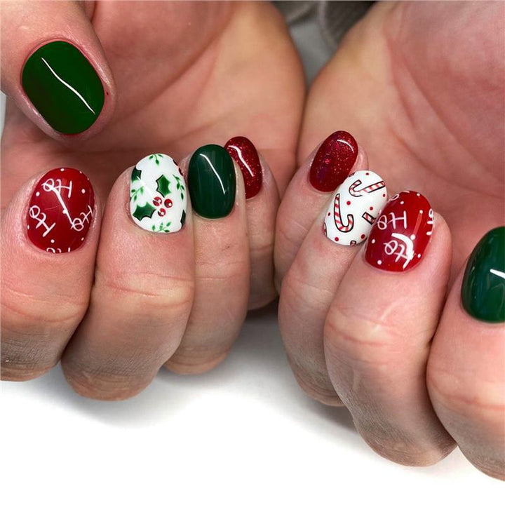 Festive Holiday Nail Art Bowlift