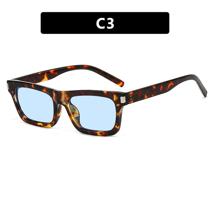 Women's square sunglasses with transparent lenses and stylish design Bowlift
