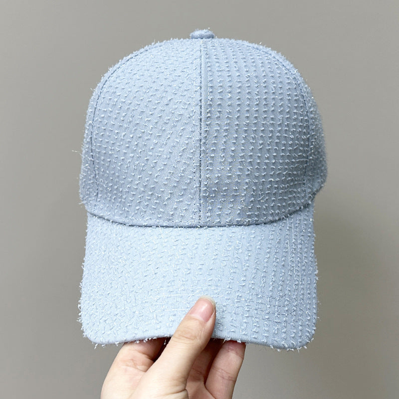 Women's Textured Fabric Baseball Cap Bowlift 1784083631