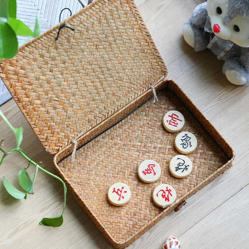 Unisex Handwoven Storage Box with Lid Bowlift