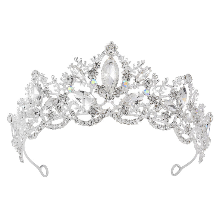 Ladies Glamorous Tiara with Sparkling Crystal Decorations Bowlift