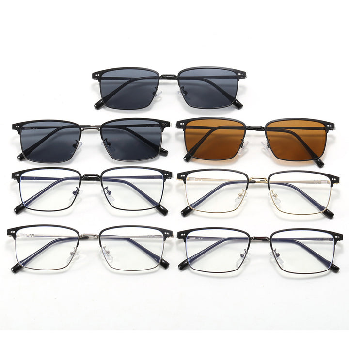Women's elegant square glasses with fine metal frame Bowlift