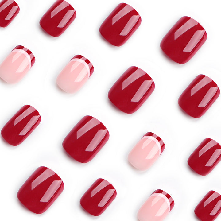 Artful nail design in modern French-tip style Bowlift
