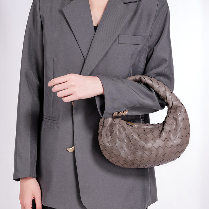 Designer Woven Handbag Bowlift