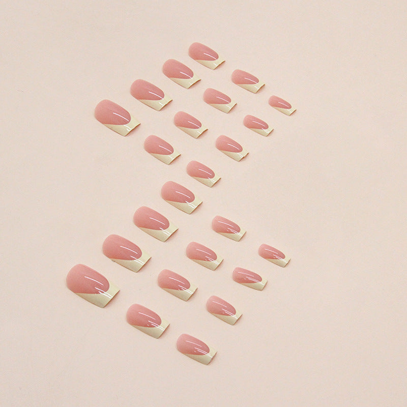 Elegant French Tip Nail Art Extensions Bowlift