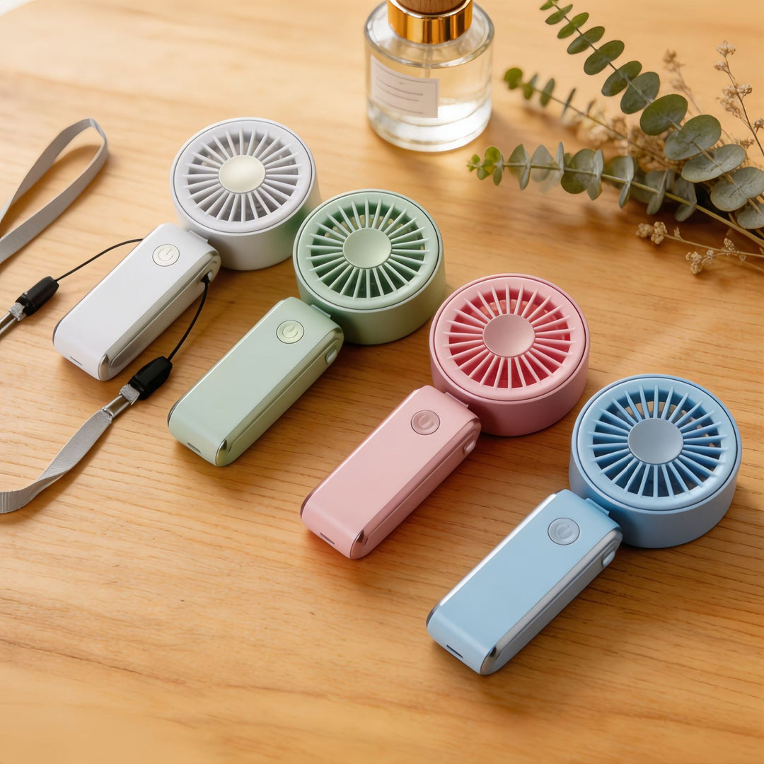 Portable Mini Fan with Ergonomic Design Bowlift