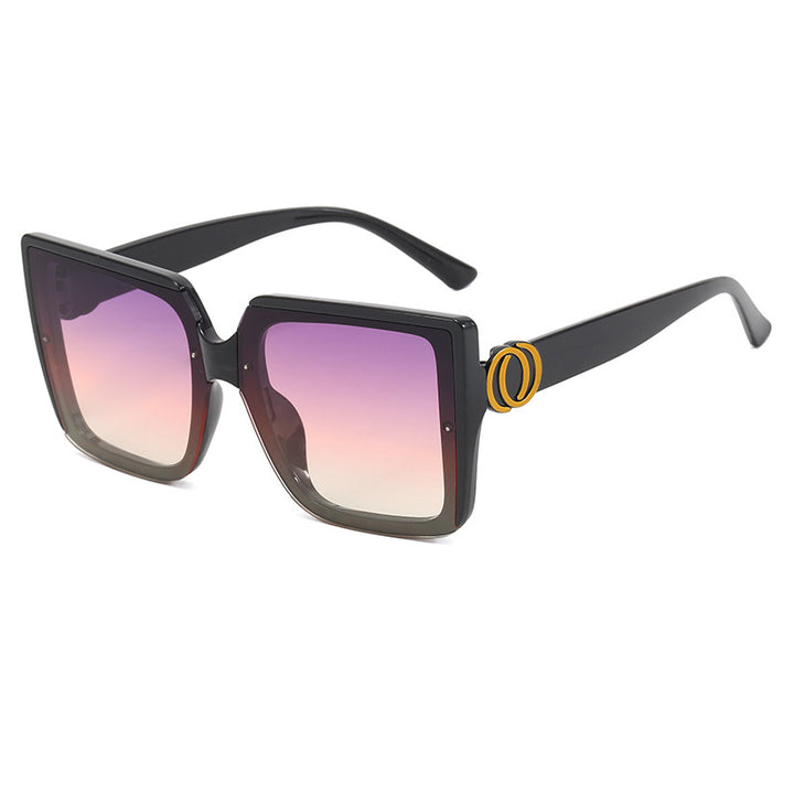 Women's square sunglasses with unique tire element Bowlift