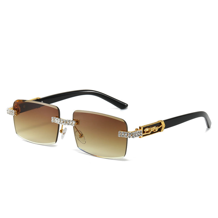 Decorative Square Frame Fashion Sunglasses Bowlift