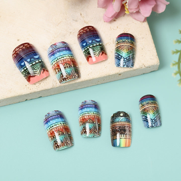Creative Art Nails in Ethno Design Bowlift