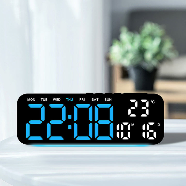 Digital alarm clock with temperature display and hygrometer Bowlift