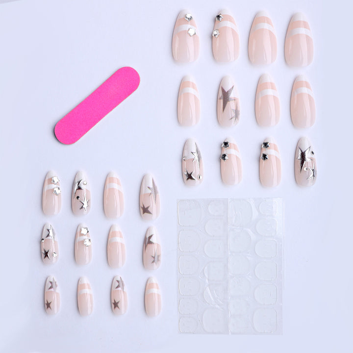 Creative decorative nails with elegant glitter accents Bowlift
