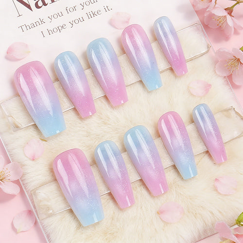 Ombre Effect Press-On Nail Set Bowlift