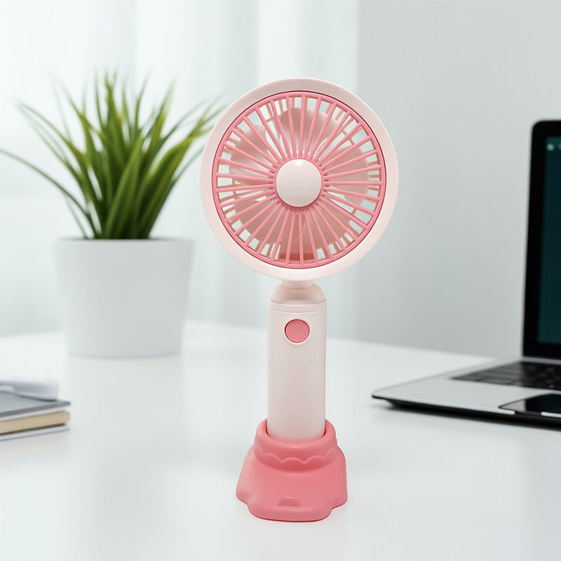 Ladies Portable Table Fan with Ergonomic Design and Adjustable Tilt Function Bowlift