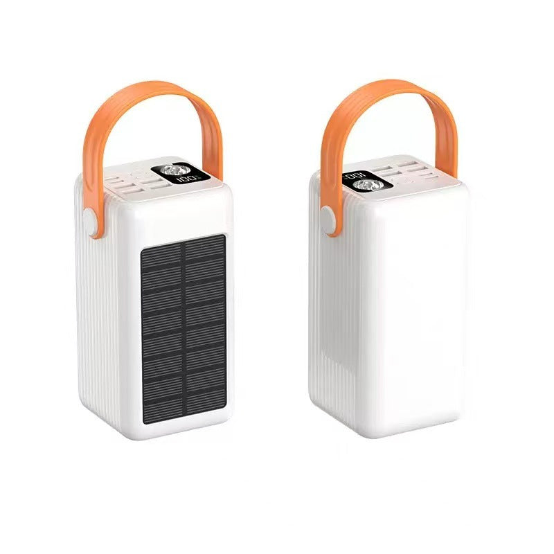 Portable Solar Power Bank with Integrated LED Light and Fast Charging Function Bowlift
